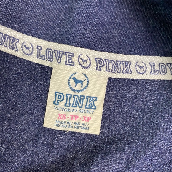 PINK Victoria’s Secret blue love pink sweater - Picture 4 of 6